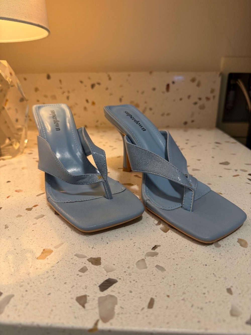 Superdown, blue sandals